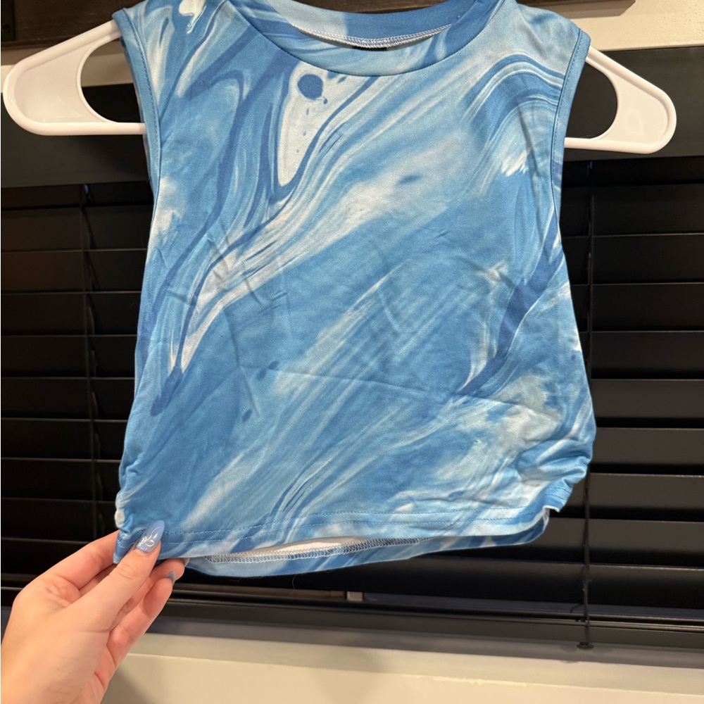 SHEIN Sky Blue Sleeveless Top